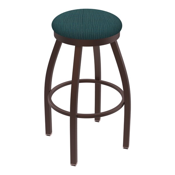 25" Swivel Counter Stool, Bronze Finish, Graph Tidal Seat
